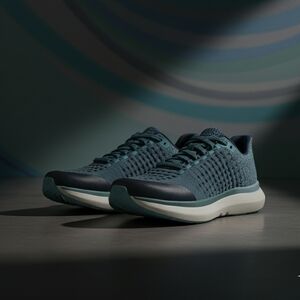 Men's Rabbit Knit Training Sneakers in Teal - Lightweight Comfort